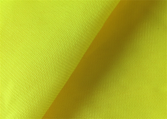 Stretch High Visibility Fluorescent Polyester Fabric For Safety Jacket