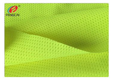 High Visibility Polyester Fluorescent Mesh Material Fabric For Vest EN20471