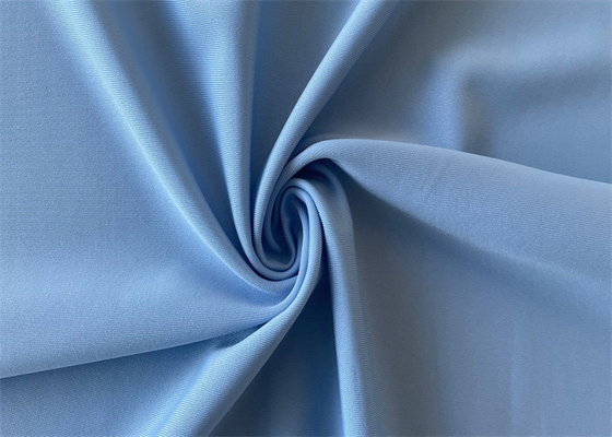86% Polyester 14% Spandex 4 Way Stretch Fabric Warp Knitted For Sportswear